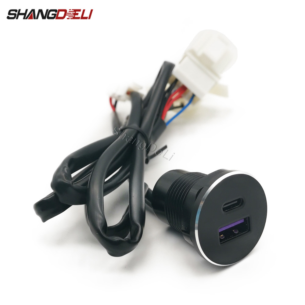 1PC 차량용 듀얼 USB 충전 소켓 시거잭 PD 타입 - Golf Equipment And Accessories 리뷰 및 가격