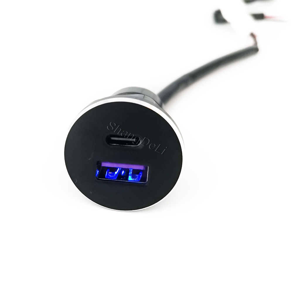 1PC 차량용 듀얼 USB 충전 소켓 시거잭 PD 타입 - Golf Equipment And Accessories 리뷰 및 가격