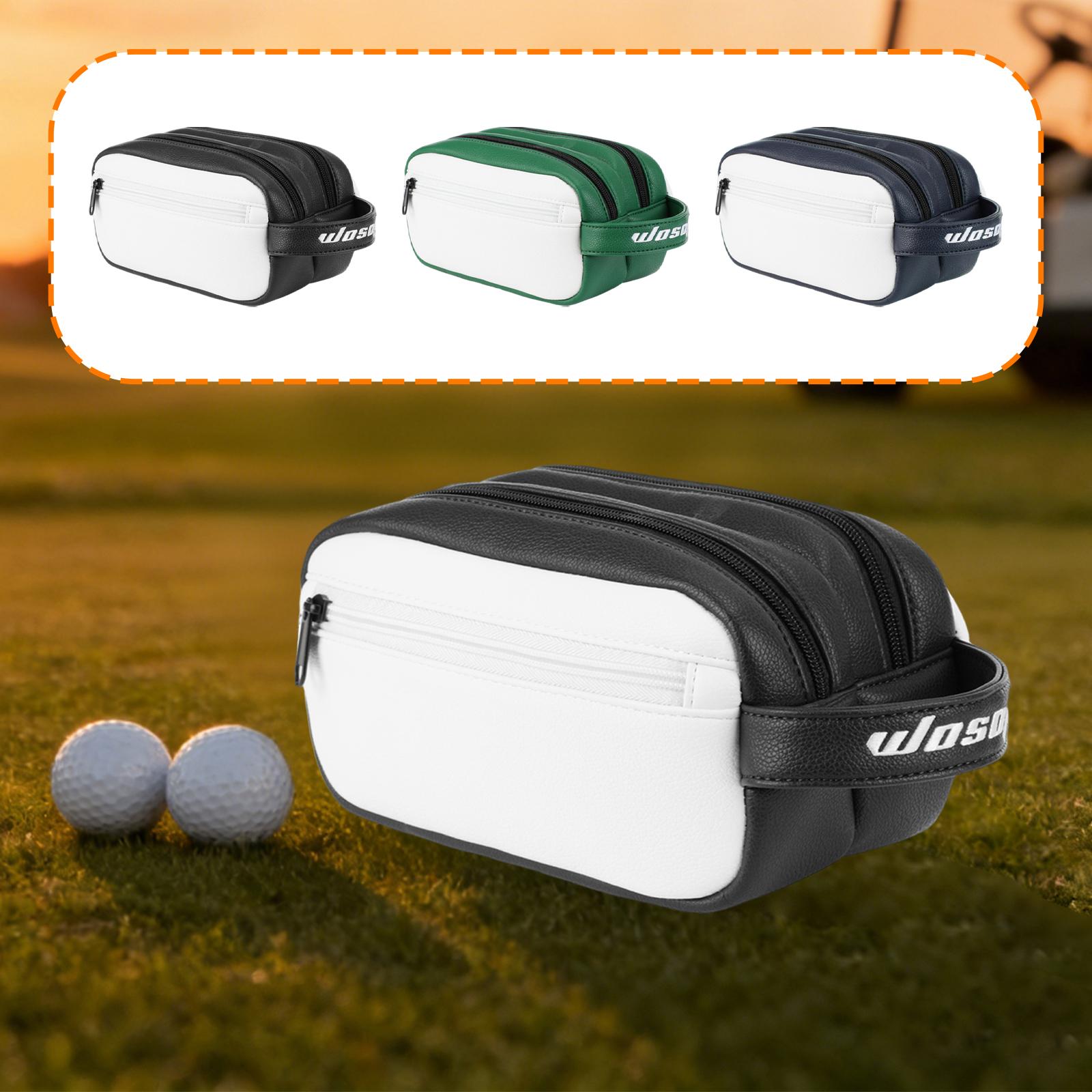 PU 골프 공 파우치 골프 장비용 지퍼가 달린 대용량  - Golf Equipment Gifts 리뷰 및 가격