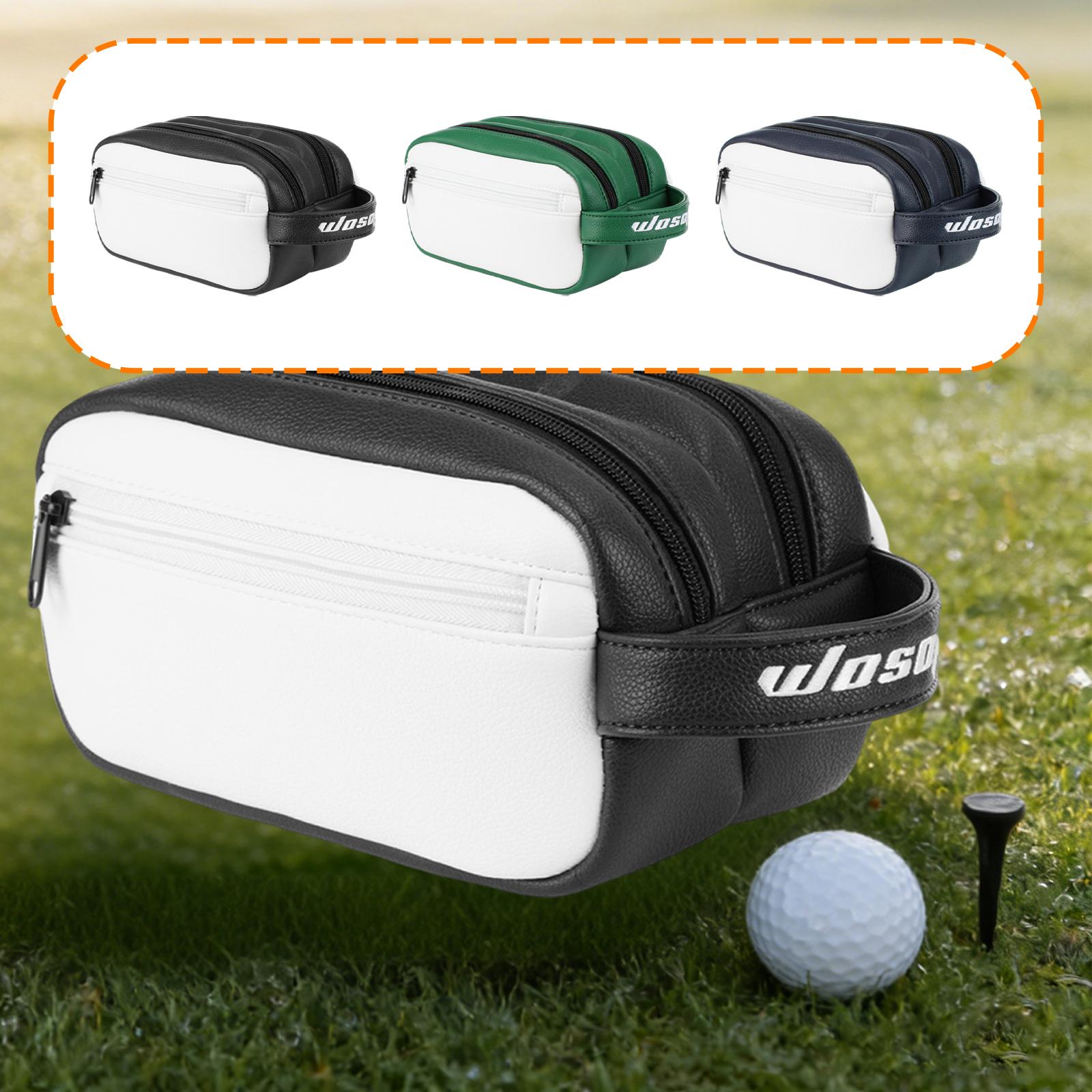PU 골프 공 파우치 골프 장비용 지퍼가 달린 대용량  - Golf Equipment Gifts 리뷰 및 가격